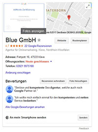 Blue GmbH my Business Eintrag