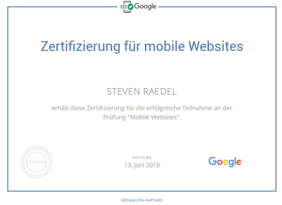 Mobile Websites Steven Raedel